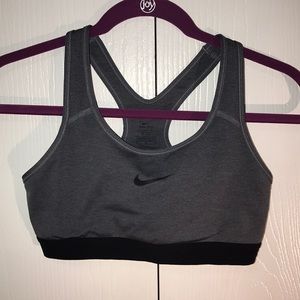 Grey Nike Sports bra